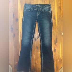 Aiko sliver Blue Flare & Wide Leg Jeans